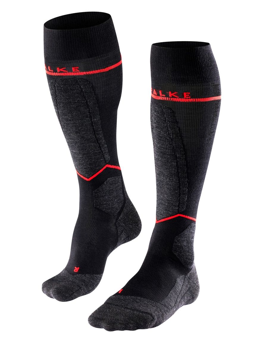 Falke sokken Energy Light zwart rood hoog