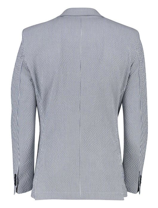 Carl Gross Taivo-S colbert gestreept blauw wit