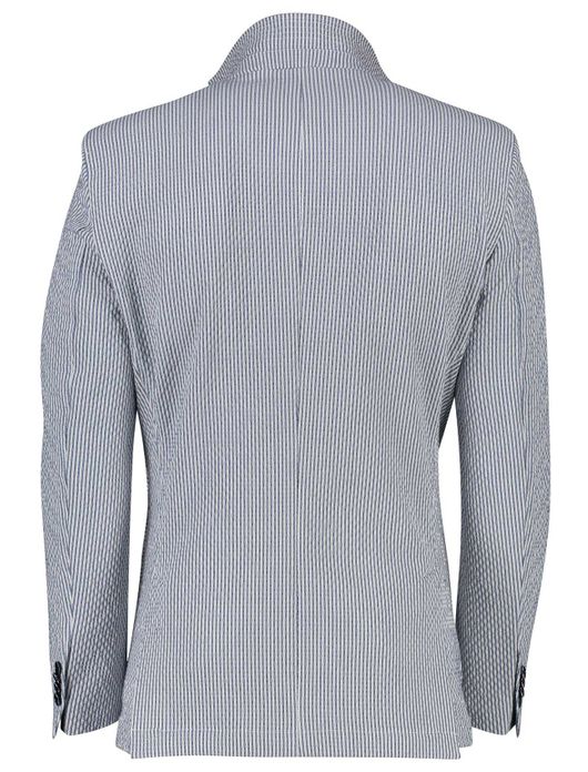 Carl Gross Taivo-S colbert gestreept blauw wit