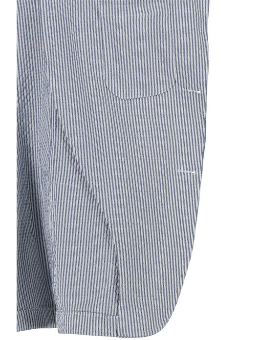 Carl Gross Taivo-S colbert gestreept blauw wit