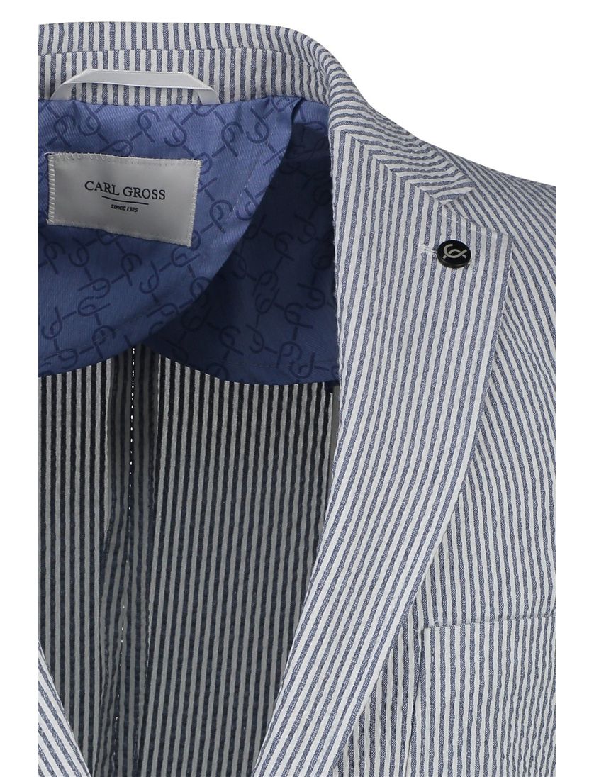 colbert Carl Gross Taivo-S gestreept blauw wit