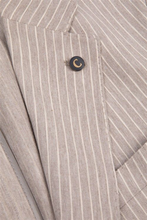 Cavallaro Colberts Mattia colbert zand slim fit