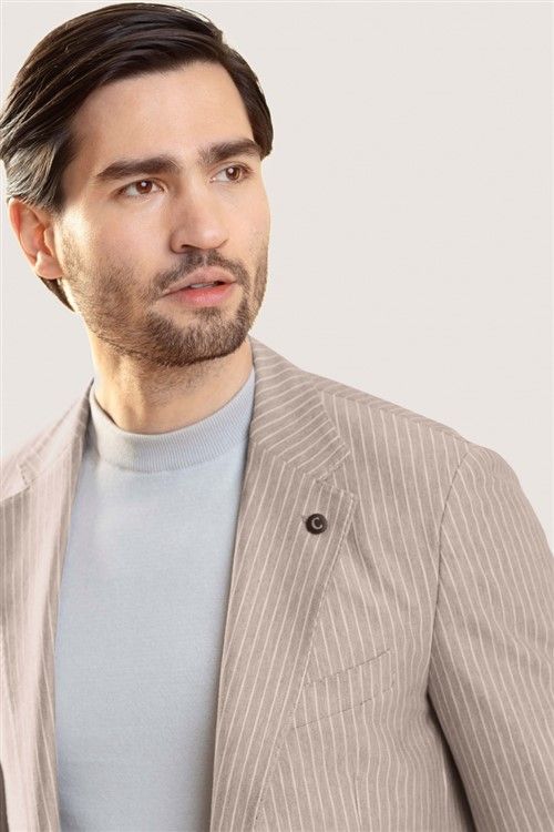 Cavallaro Colberts Mattia colbert zand slim fit