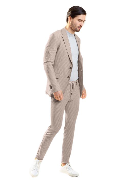 Cavallaro Colberts Mattia colbert zand slim fit