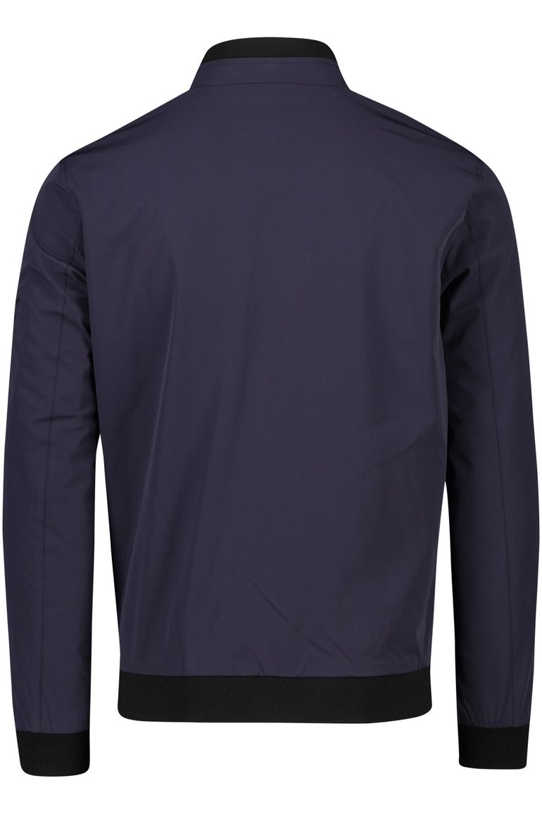 Portofino tussenjas Bergamo donkerblauw effen rits normale fit