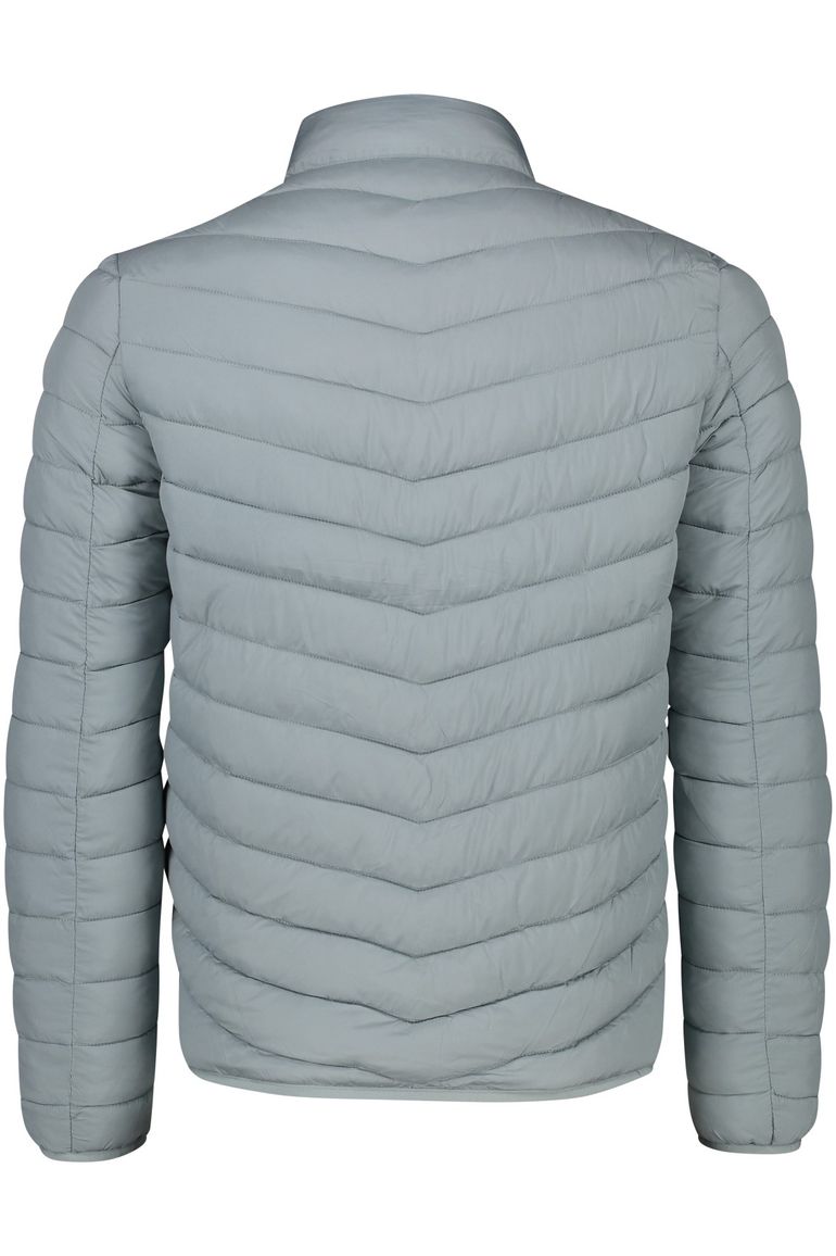 Portofino tussenjas Misano grijs effen rits normale fit