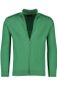 Effen groen Portofino Monza vest opstaande kraag rits katoen