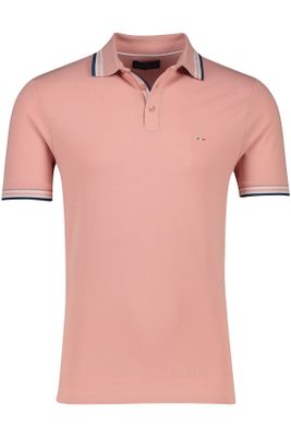 Portofino Portofino polo normale fit lichtroze effen katoen