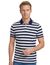 Portofino polo korte mouw blauw wit gestreept