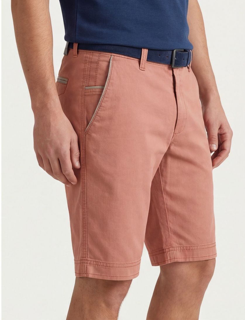 M.E.N.S. korte broek Bari oranje uni katoen