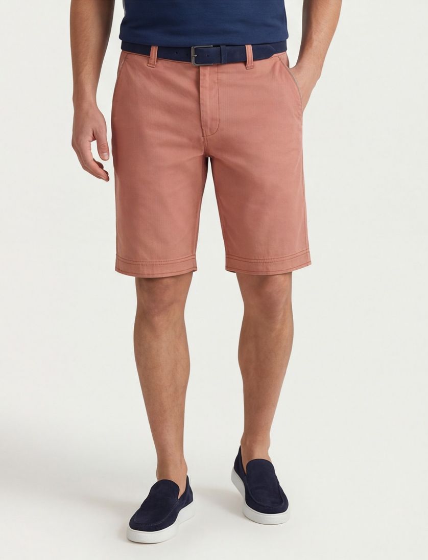 M.E.N.S. korte broek Bari oranje uni katoen