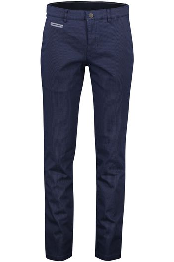 COM4 COM4 modern chino donkerblauw katoen