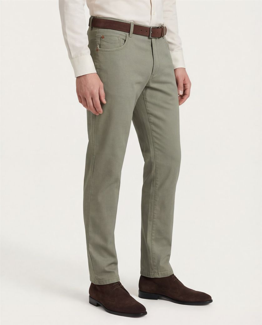 Swingfront COM4 jeans groen katoen print Big & Tall