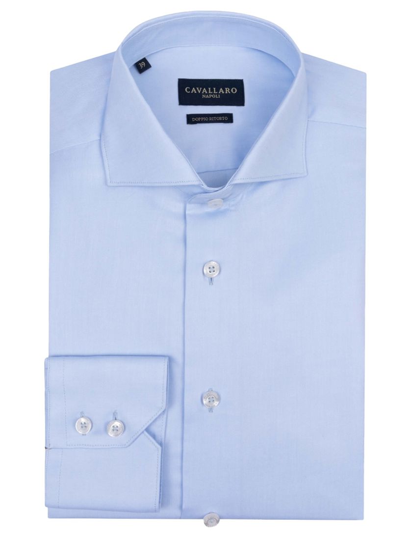 Cavallaro overhemd slim fit NOS widespread lichtblauw