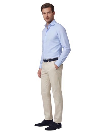 Cavallaro Cavallaro overhemd slim fit NOS widespread lichtblauw