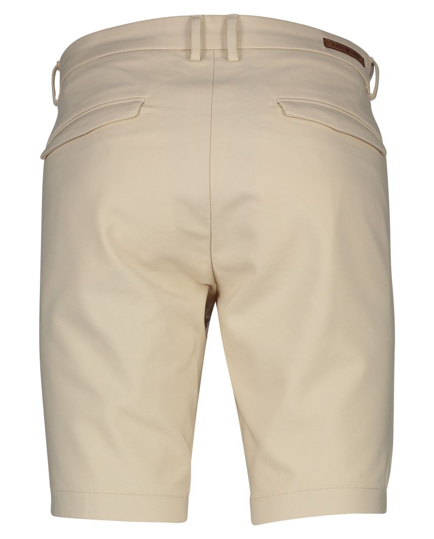 Cast Iron korte broek beige uni katoen