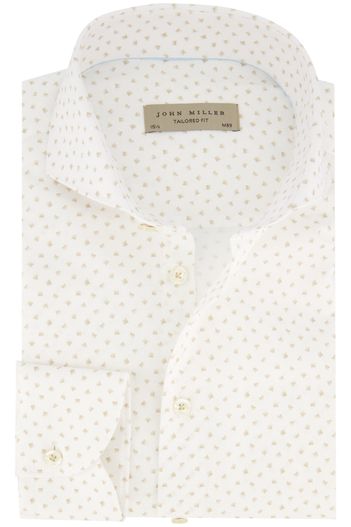John Miller John Miller overhemd wit effen tailored fit