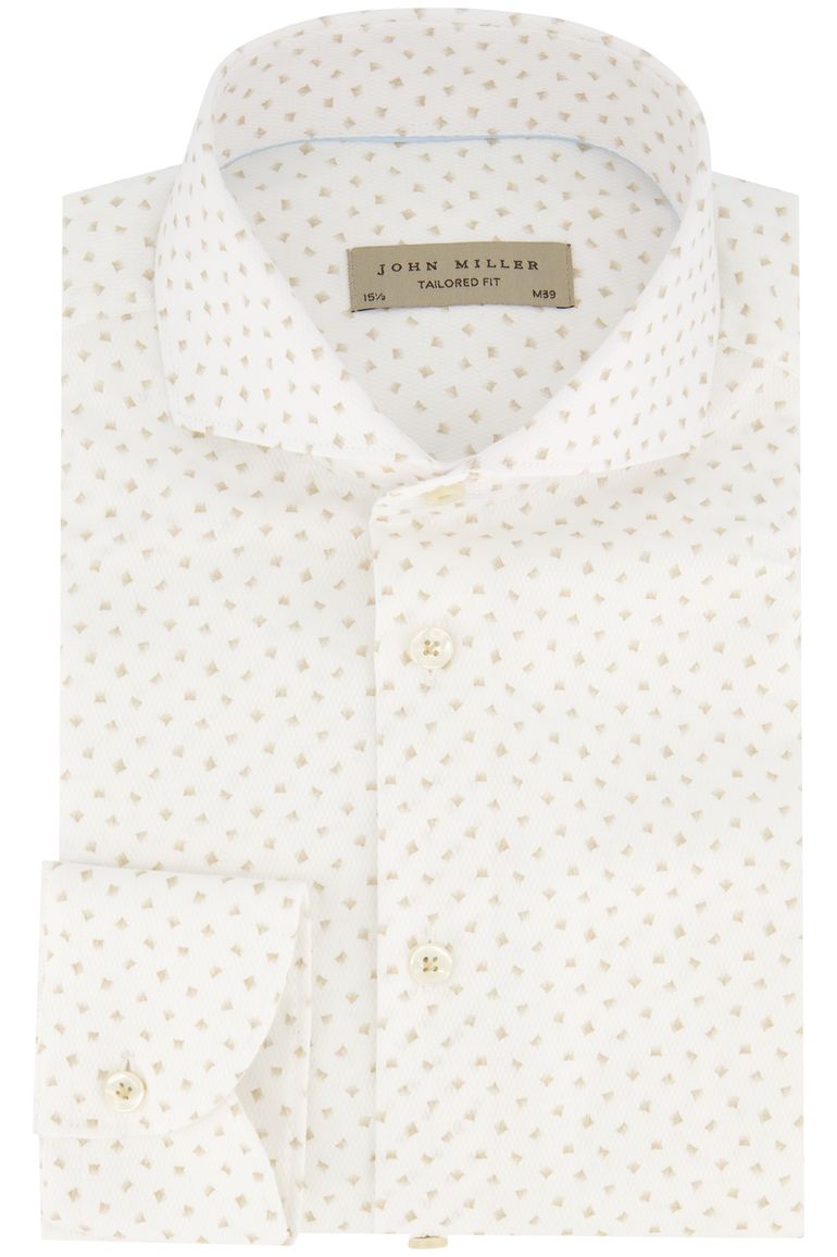 John Miller overhemd wit effen