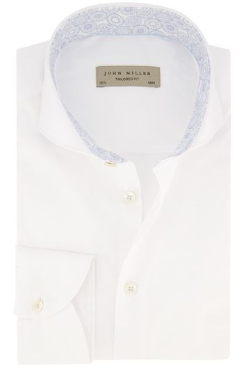 John Miller John Miller zakelijk overhemd wit effen normale fit