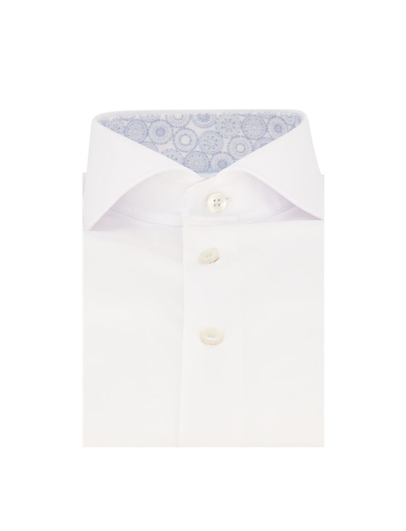 overhemd John Miller business John Miller Tailored Fit normale fit wit effen katoen