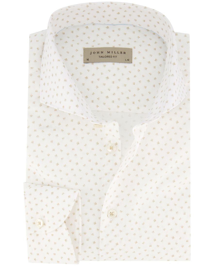 John Miller overhemd mouwlengte 7 normale fit wit