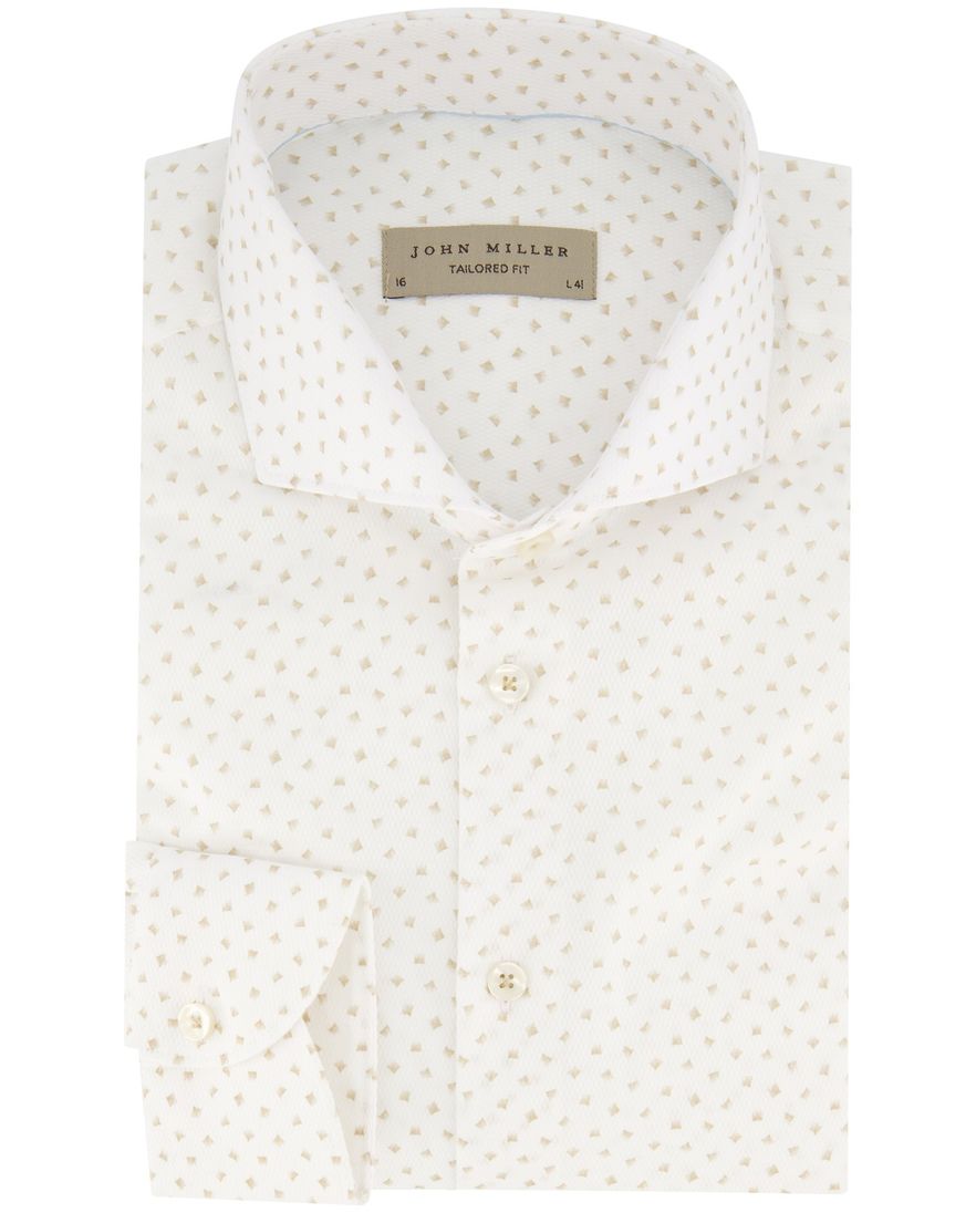 John Miller overhemd mouwlengte 7 normale fit wit