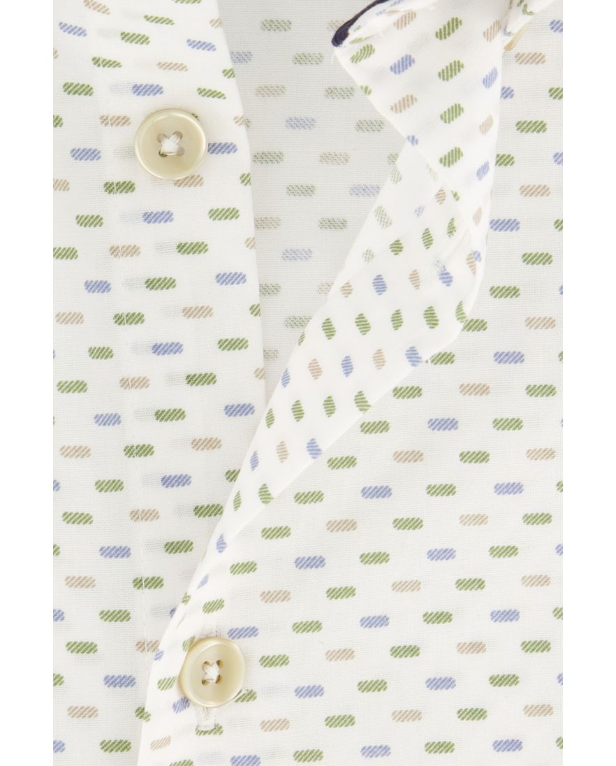 Ledub overhemd korte mouw modern fit wit