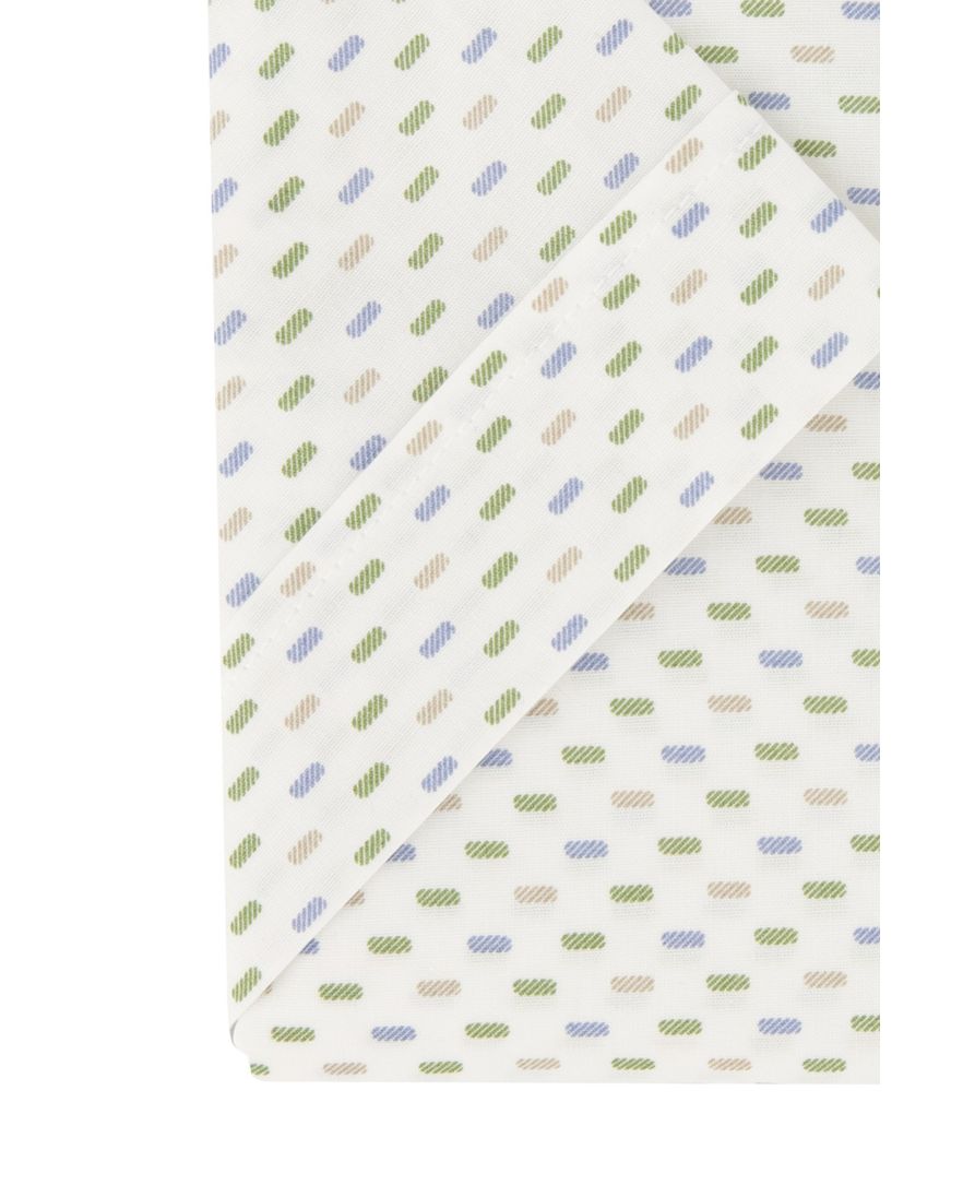 Ledub overhemd korte mouw modern fit wit