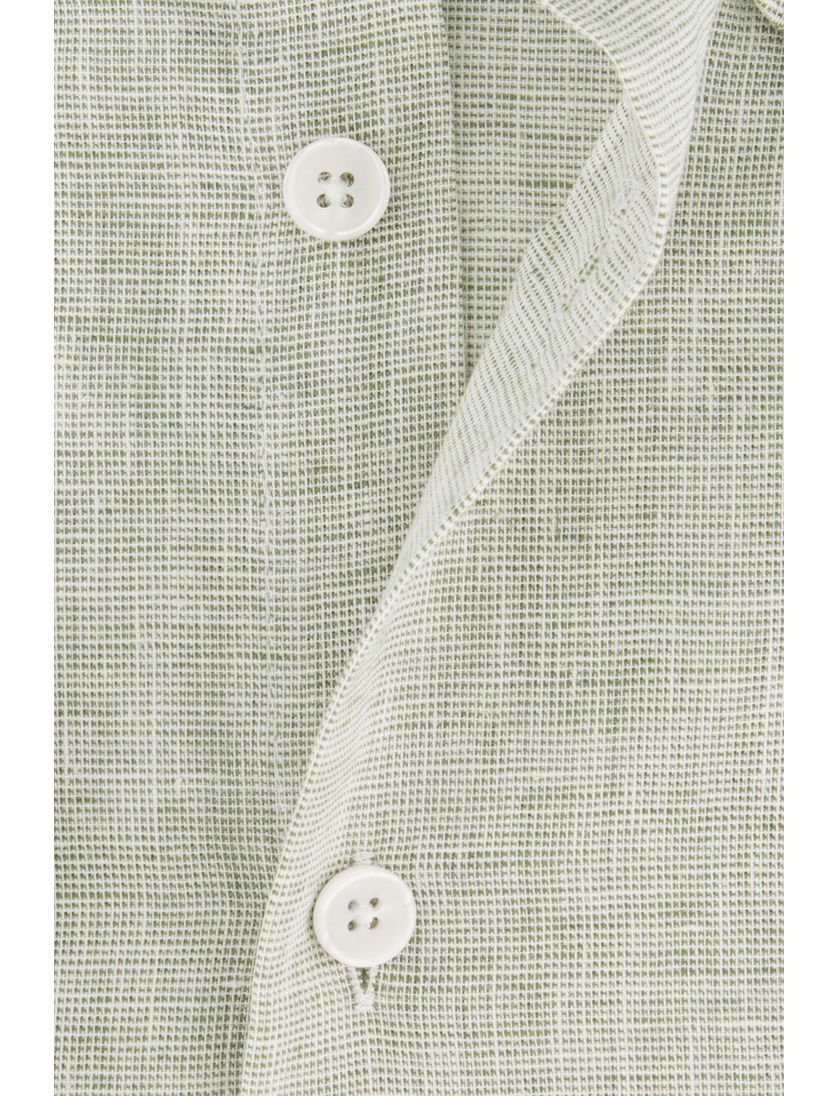 Casual Ledub overhemd normale fit groen effen katoen