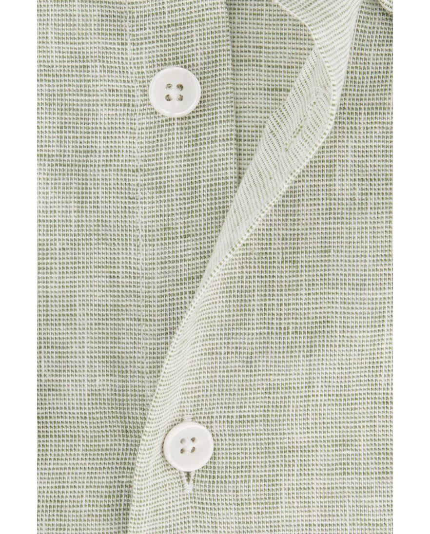 Ledub casual overhemd Modern Fit New lichtgroen uni katoen