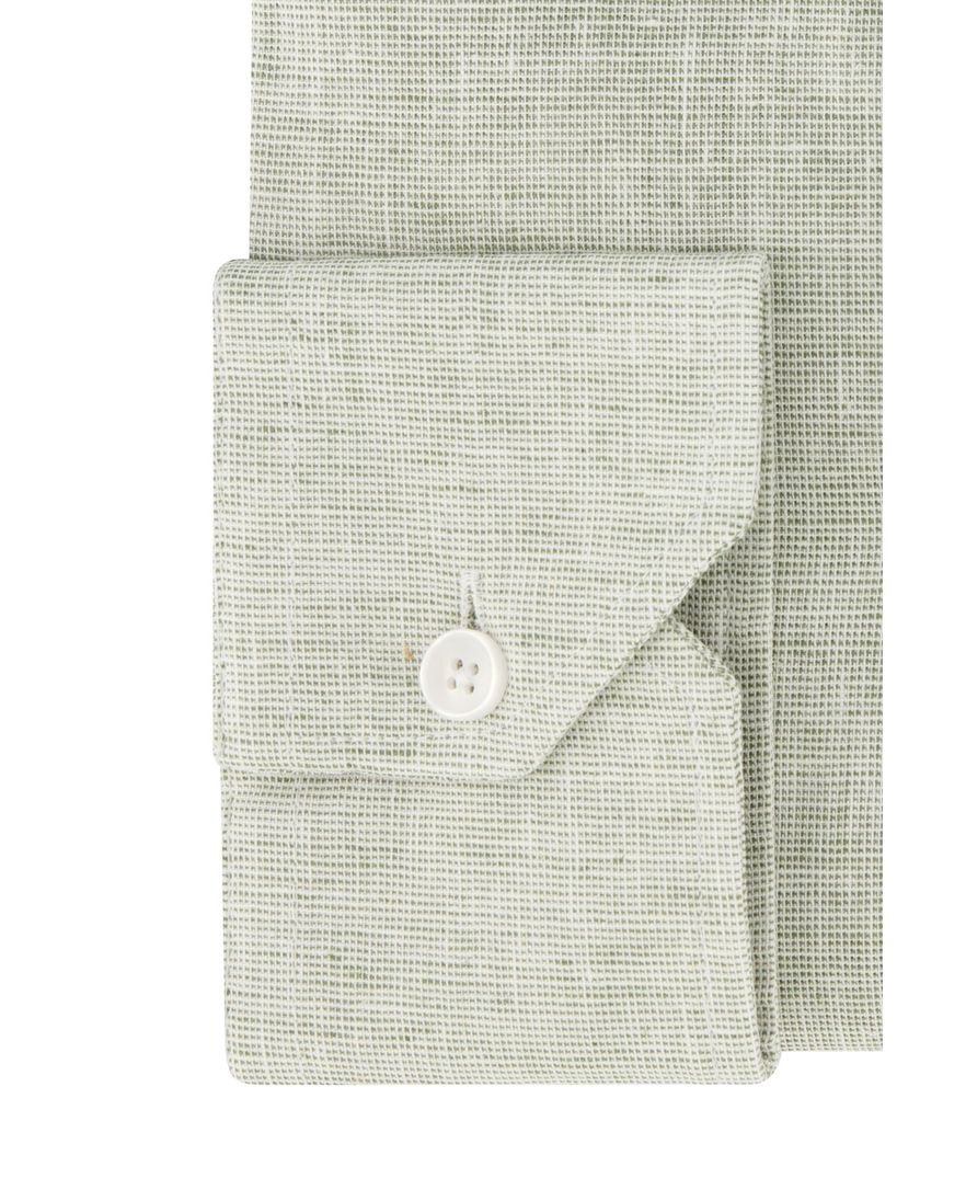 Ledub casual overhemd Modern Fit New lichtgroen uni katoen