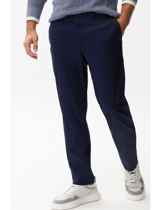 Brax broek donkerblauw effen