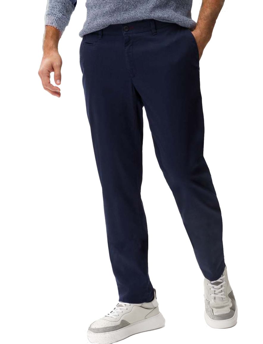 Brax broek donkerblauw effen