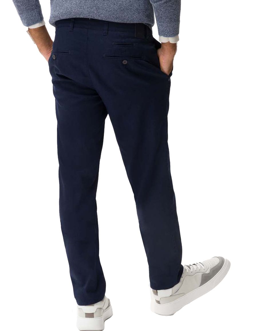 Brax broek donkerblauw effen