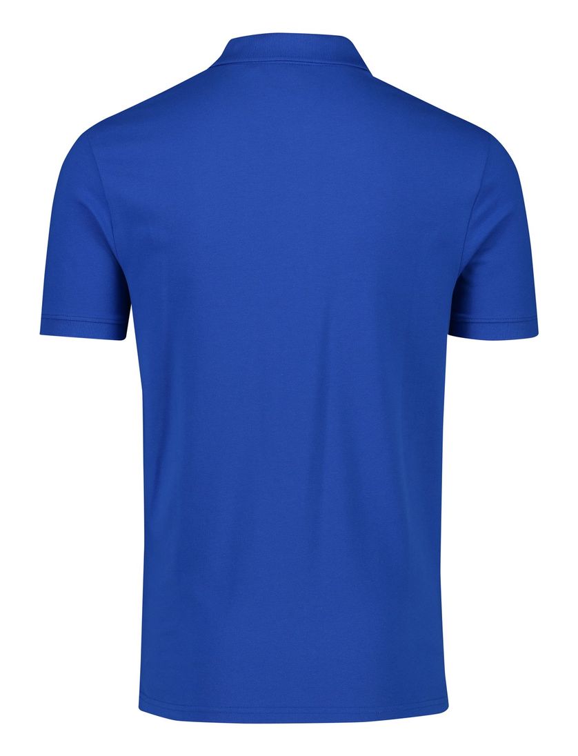 Lyle & Scott polo slim fit blauw effen