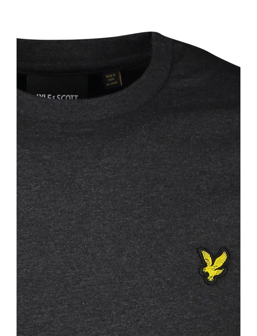 Lyle & Scott t-shirt slim fit grijs ronde hals