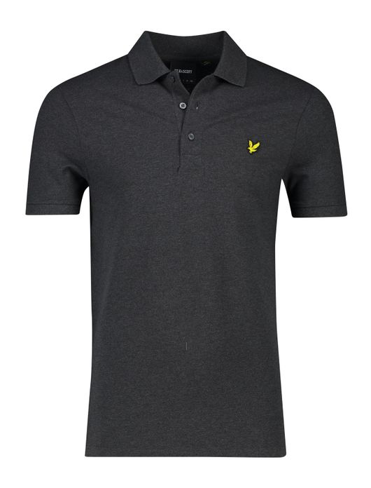 Lyle & Scott polo grijs effen