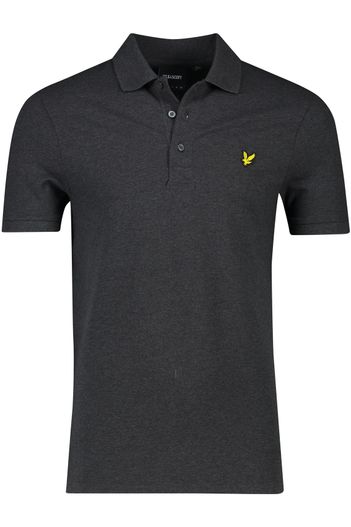 Lyle & Scott Polo Lyle & Scott slim fit grijs gemêleerd