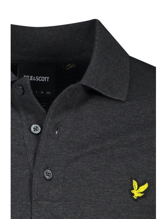 Lyle & Scott polo grijs effen