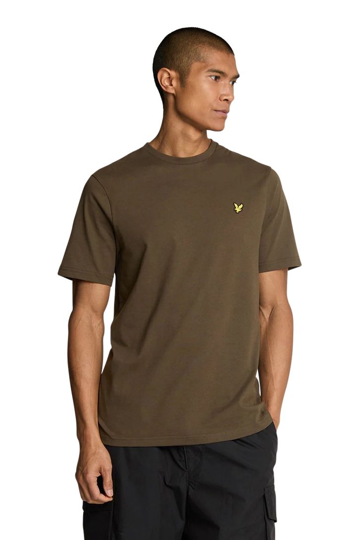 Lyle & Scott t-shirt slim fit groen ronde hals