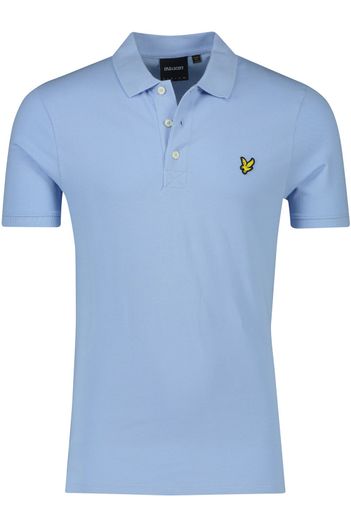 Lyle & Scott Lyle & Scott polo slim fit lichtblauw effen