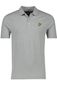 Lyle & Scott polo slim fit grijs gemêleerd katoen