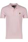 Lyle & Scott polo slim fit lichtroze katoen effen