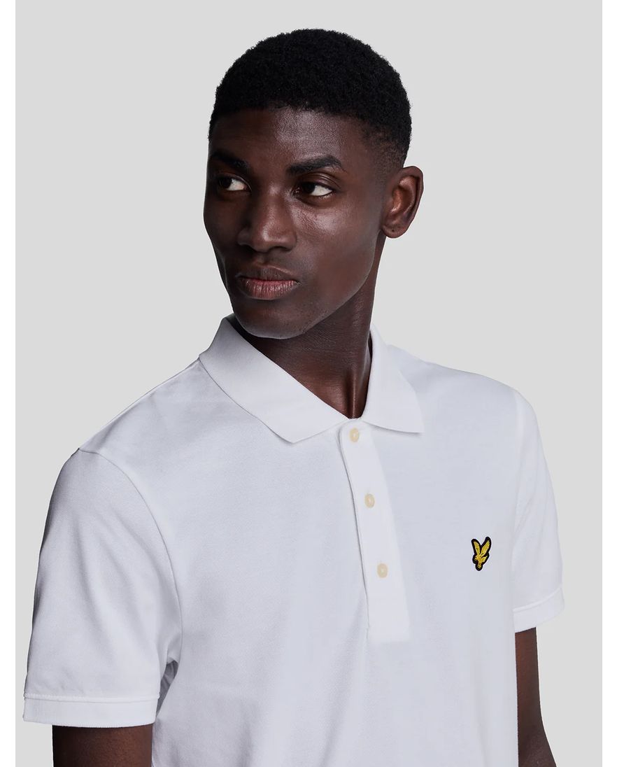 Lyle & Scott poloshirt korte mouw wit