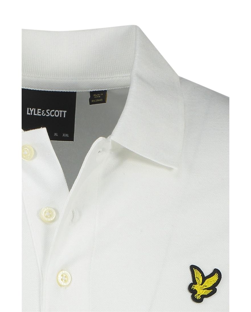 Lyle & Scott poloshirt korte mouw wit