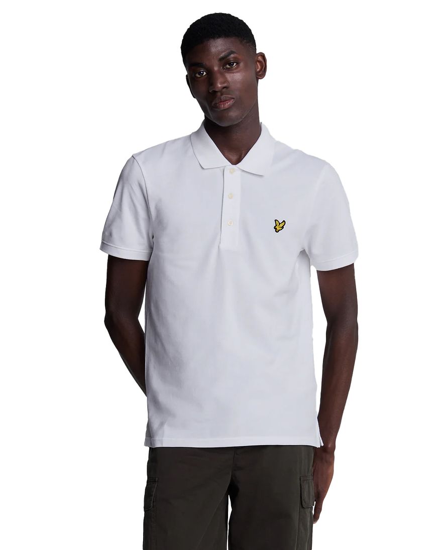 Lyle & Scott poloshirt korte mouw wit
