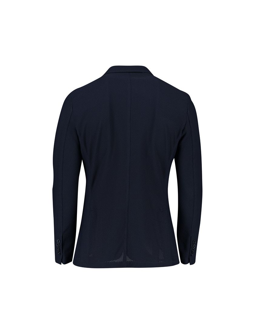 Born With Appetite colbert donkerblauw effen slim fit met borstzak