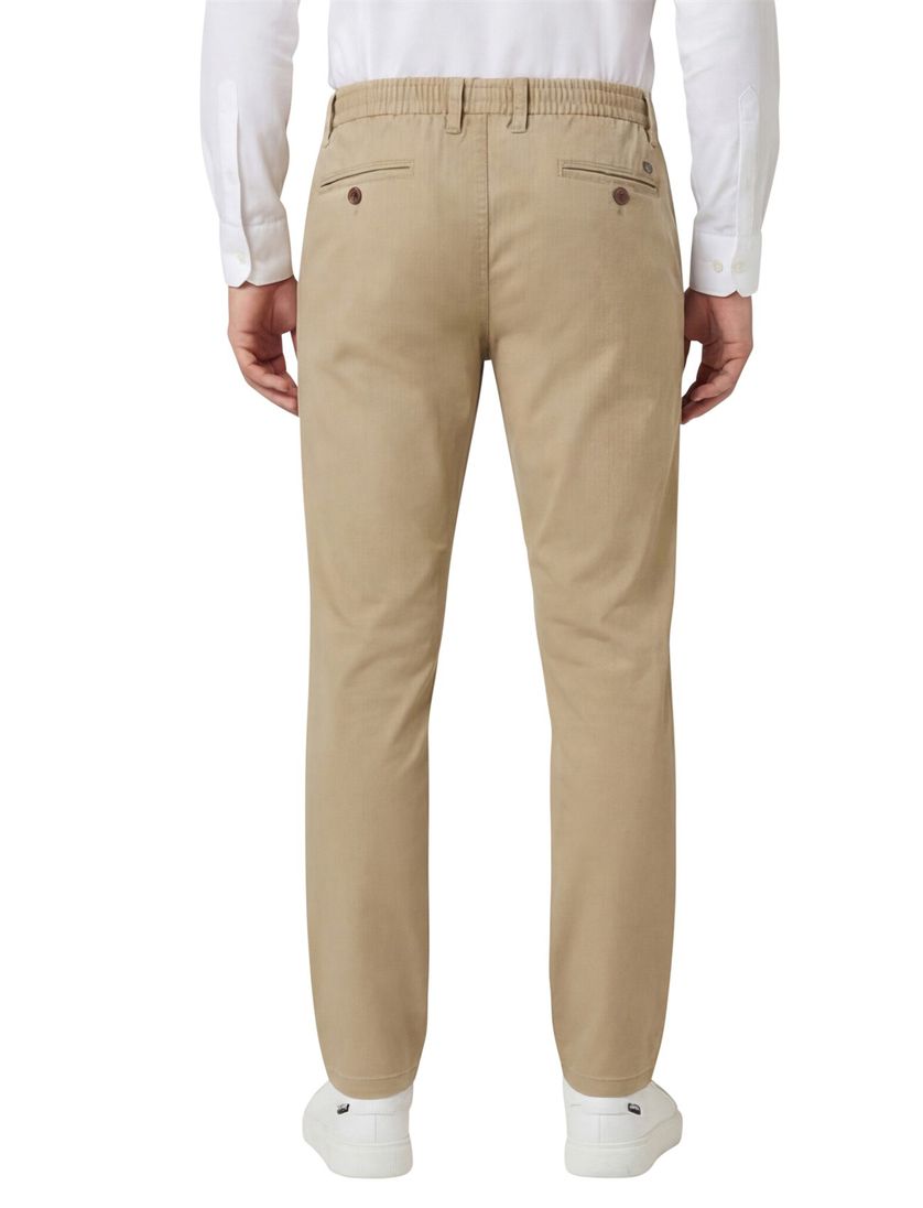 Katoenen COM4 chino beige effen