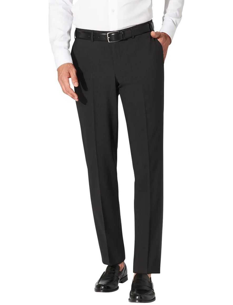 Hiltl wollen pantalon grijs effen