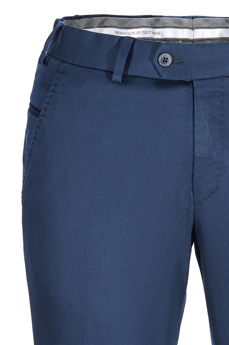 Hiltl katoenen broek blauw effen katoen Tourist
